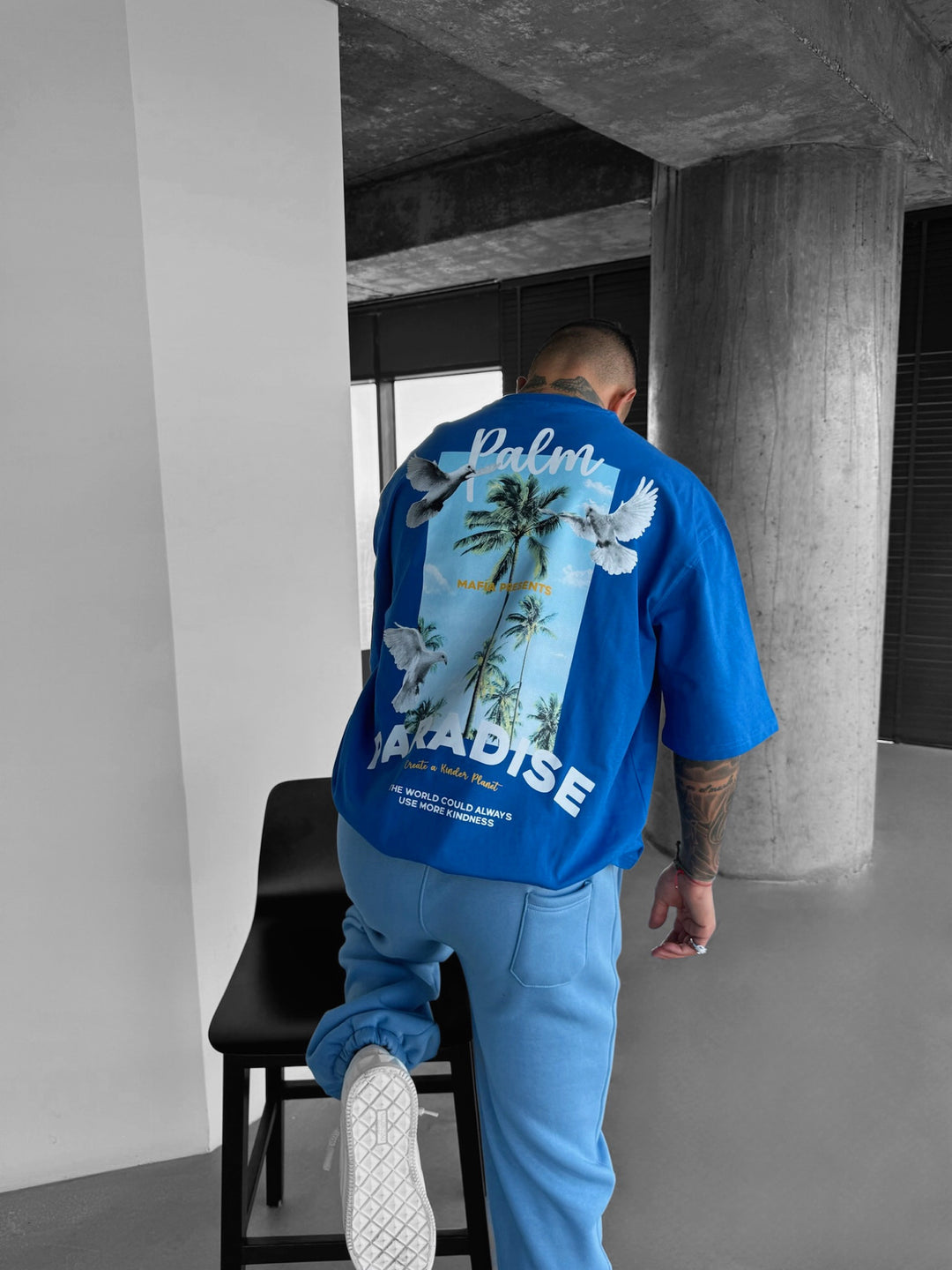 Oversize Palm Paradise T-shirt - Saks