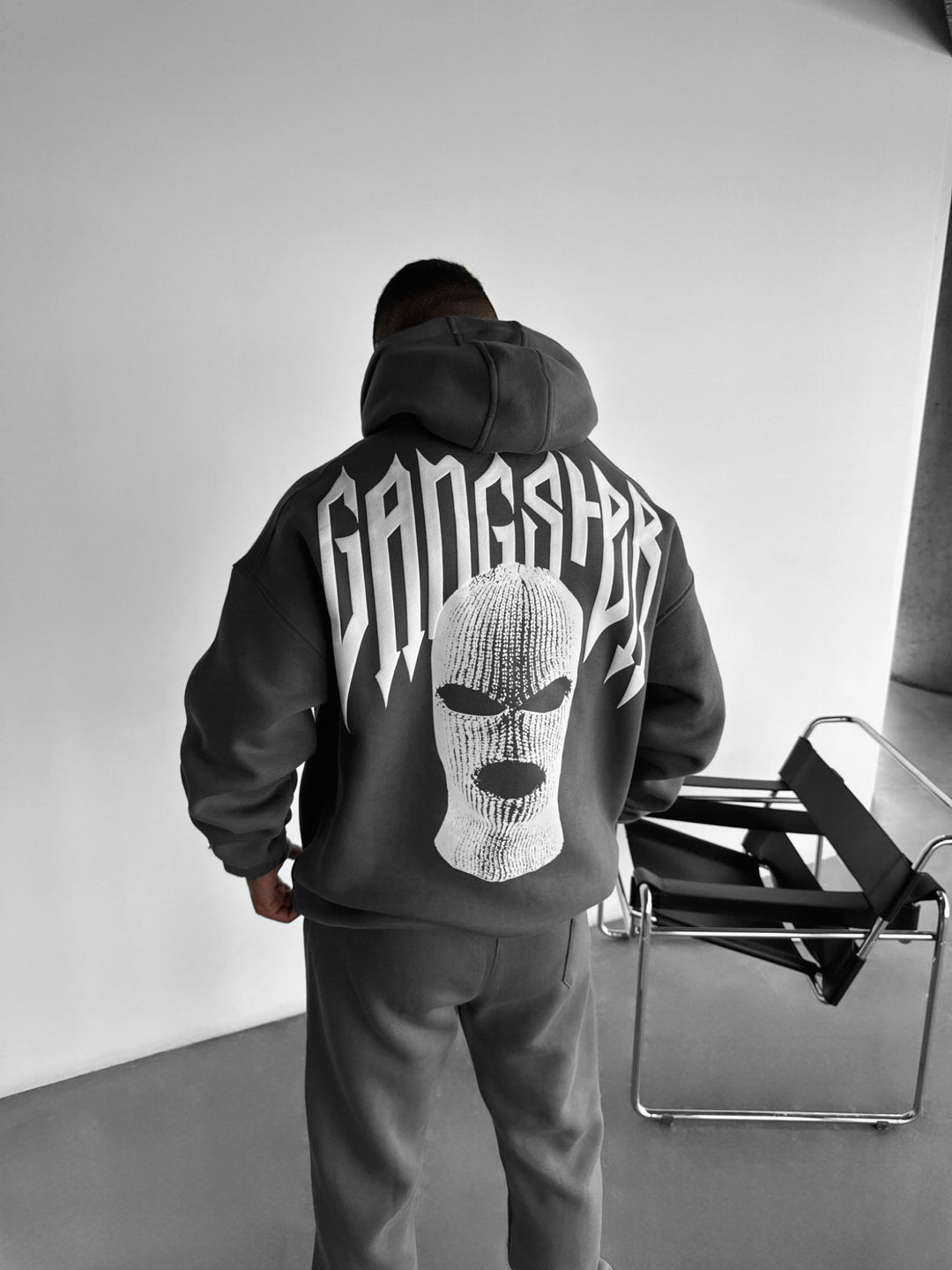 Oversize Gangster Hoodie - Anthracite