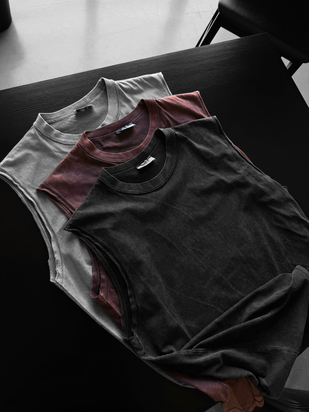 Oversize Washed TankTop - Anthracite