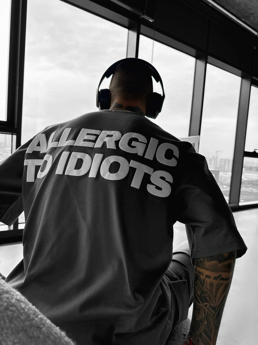 Oversize Statement T-shirt - Anthracite