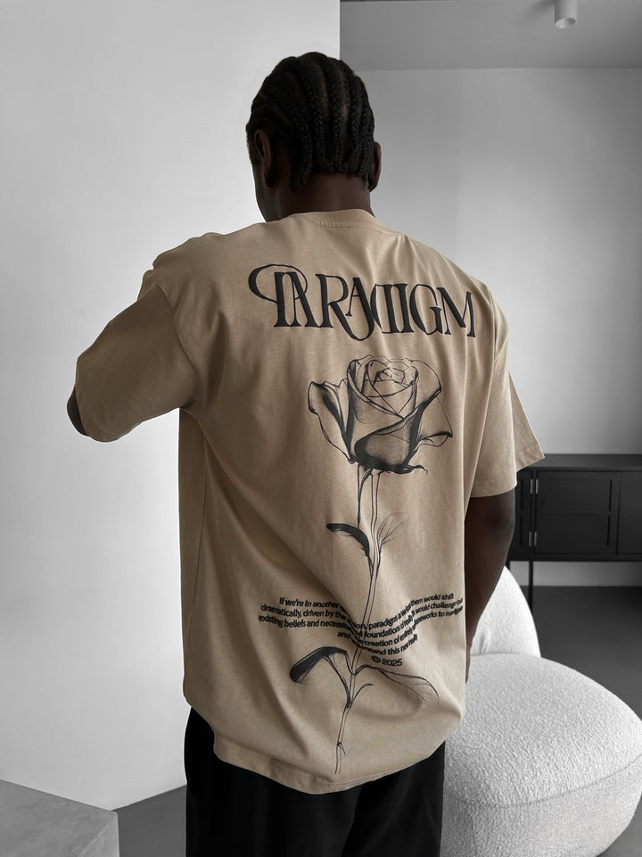 Oversize Paradigm T-Shirt - Beige