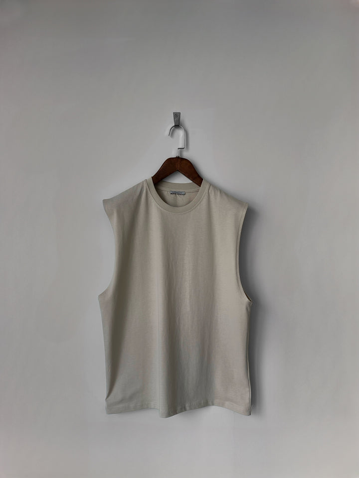 Oversize Basic Tanktop - Light Beige