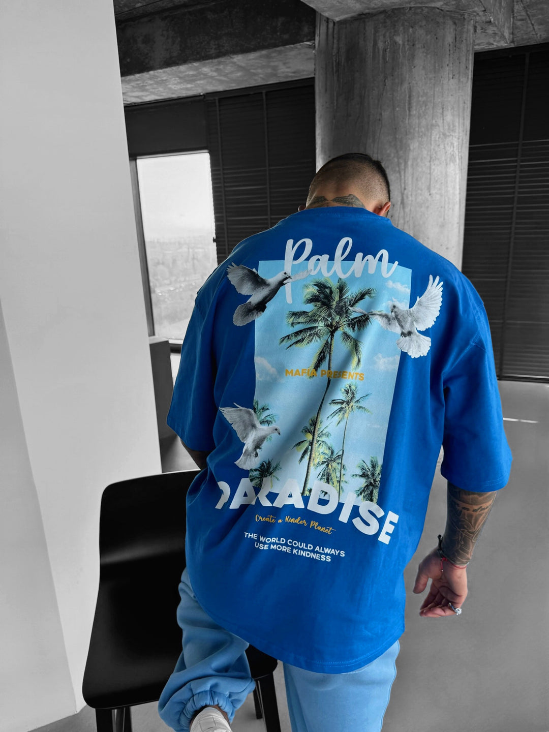 Oversize Palm Paradise T-shirt - Saks