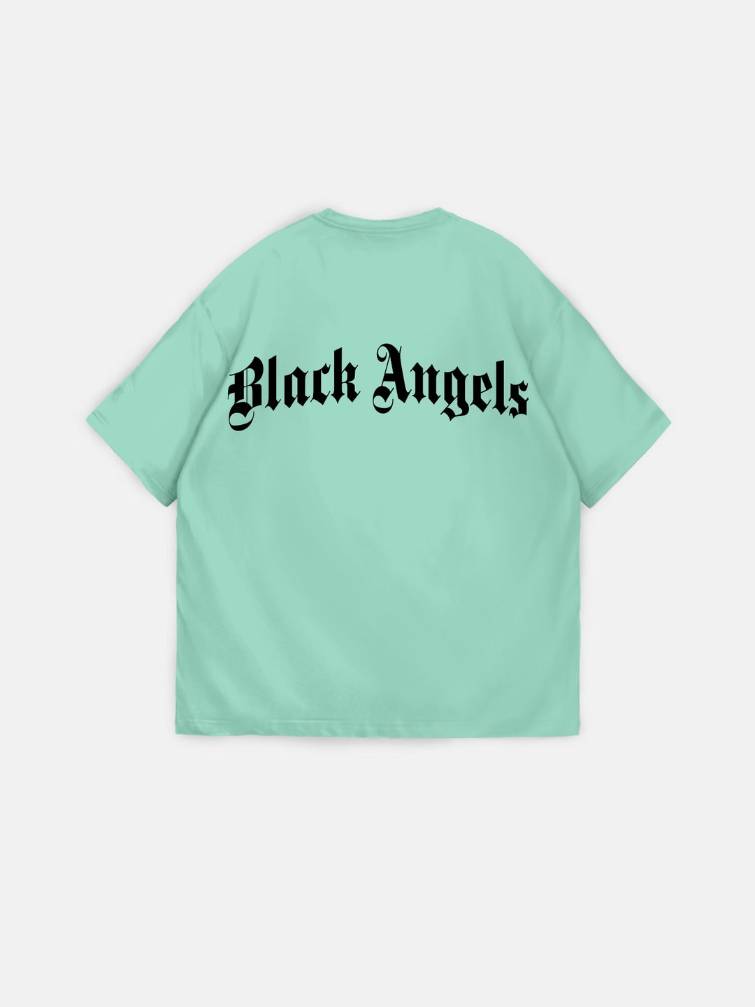 Oversize Black Angels T-Shirt - Mint