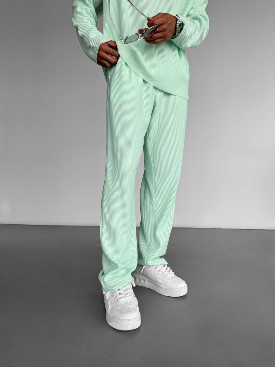 Loose Fit Cord Pant - Mint