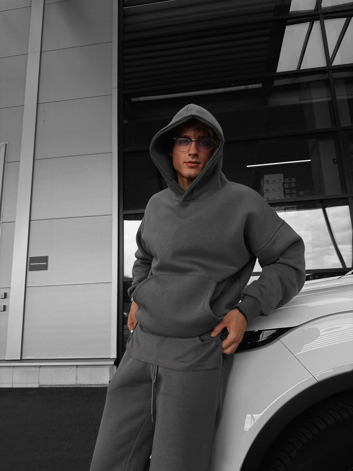 Oversize Basic Hoodie - Anthracite