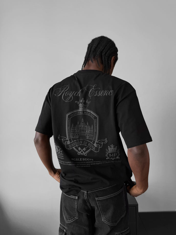 Oversize Royale Essence T-Shirt - Black