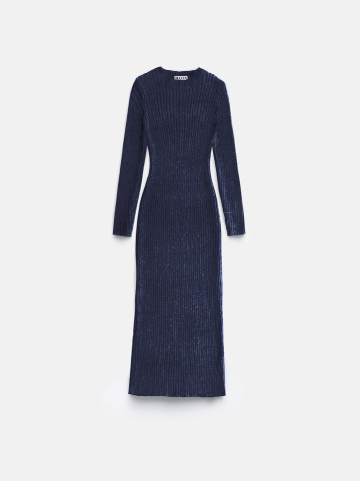 Maxi Knit Dress - Night Blue