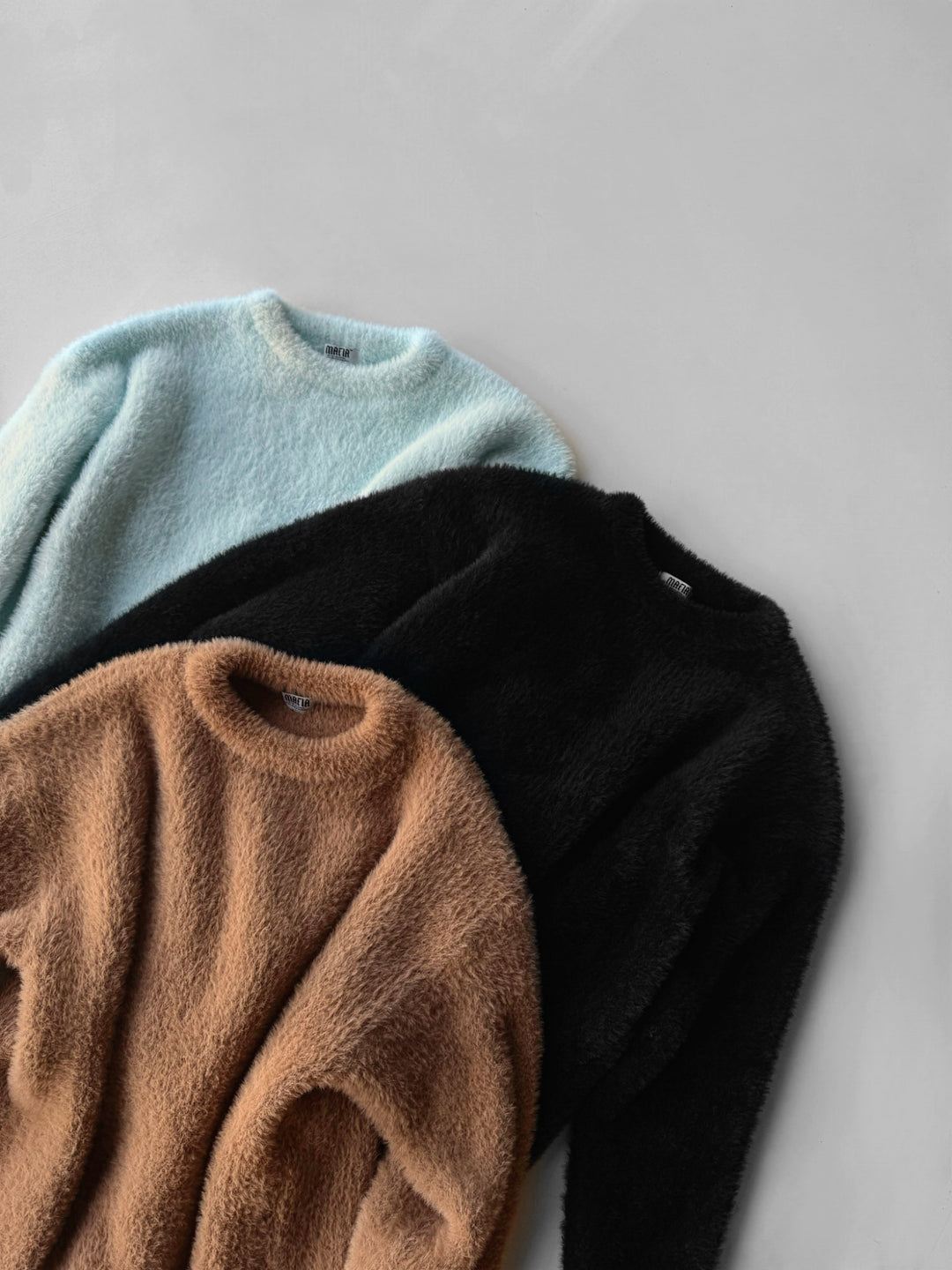 Oversize Hairy Rope Sweater - Wood Smoke