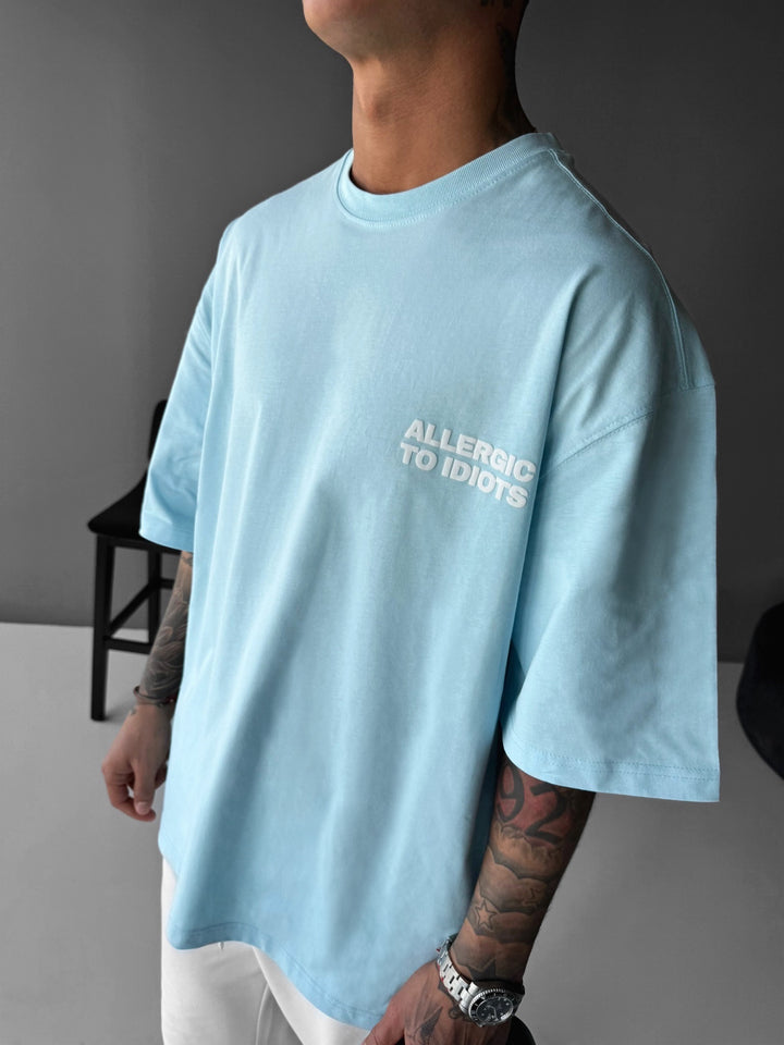 Oversize Statement T-shirt - Blue