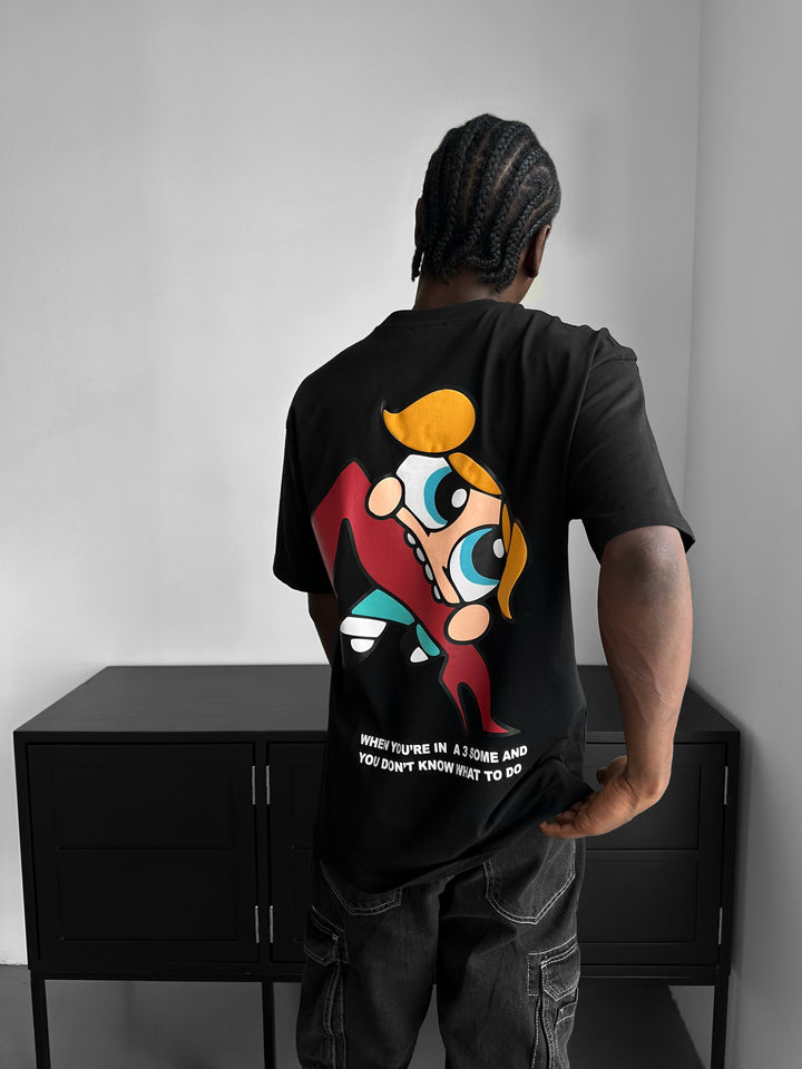 Oversize Comic T-Shirt - Black