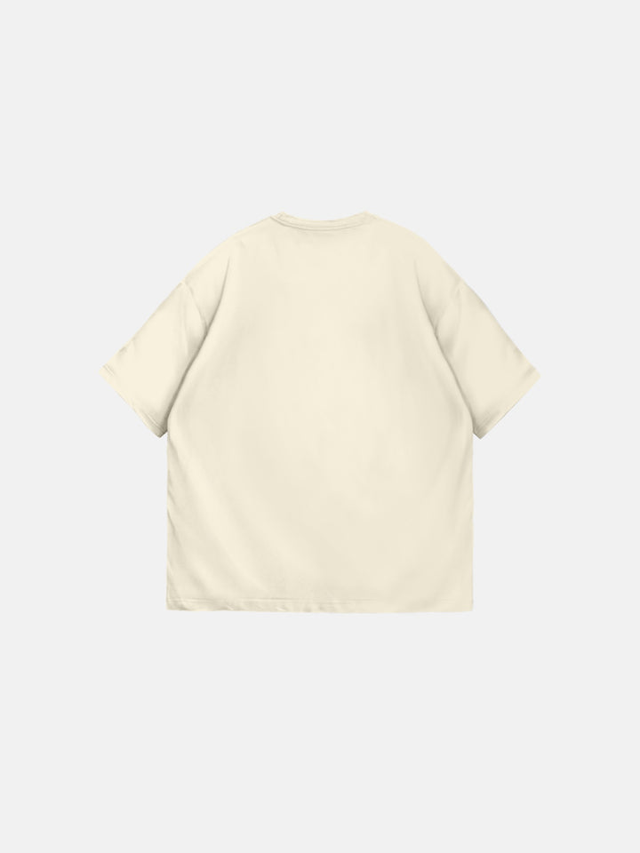 Oversize Basic T-Shirt - Antique White