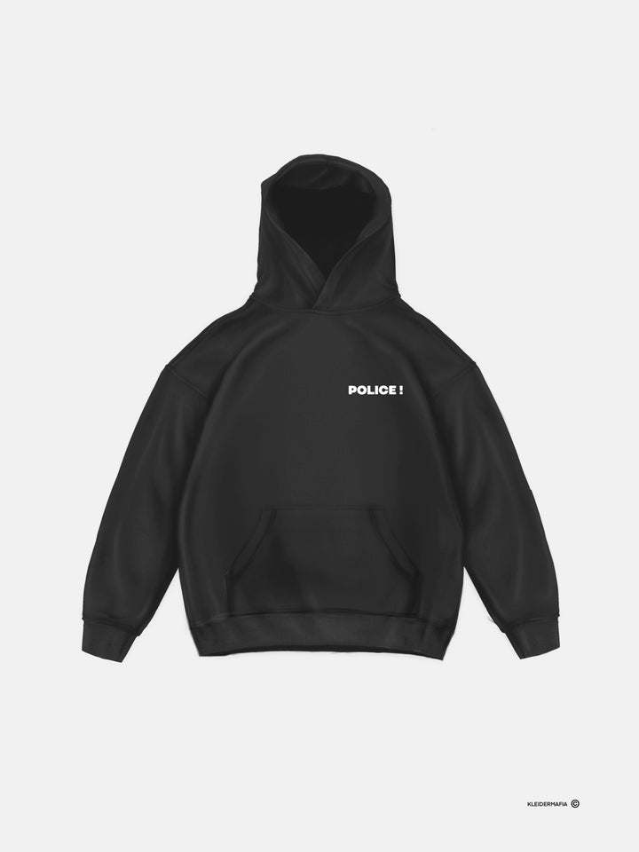 Oversize Warn a Brother Hoodie - Jet Black