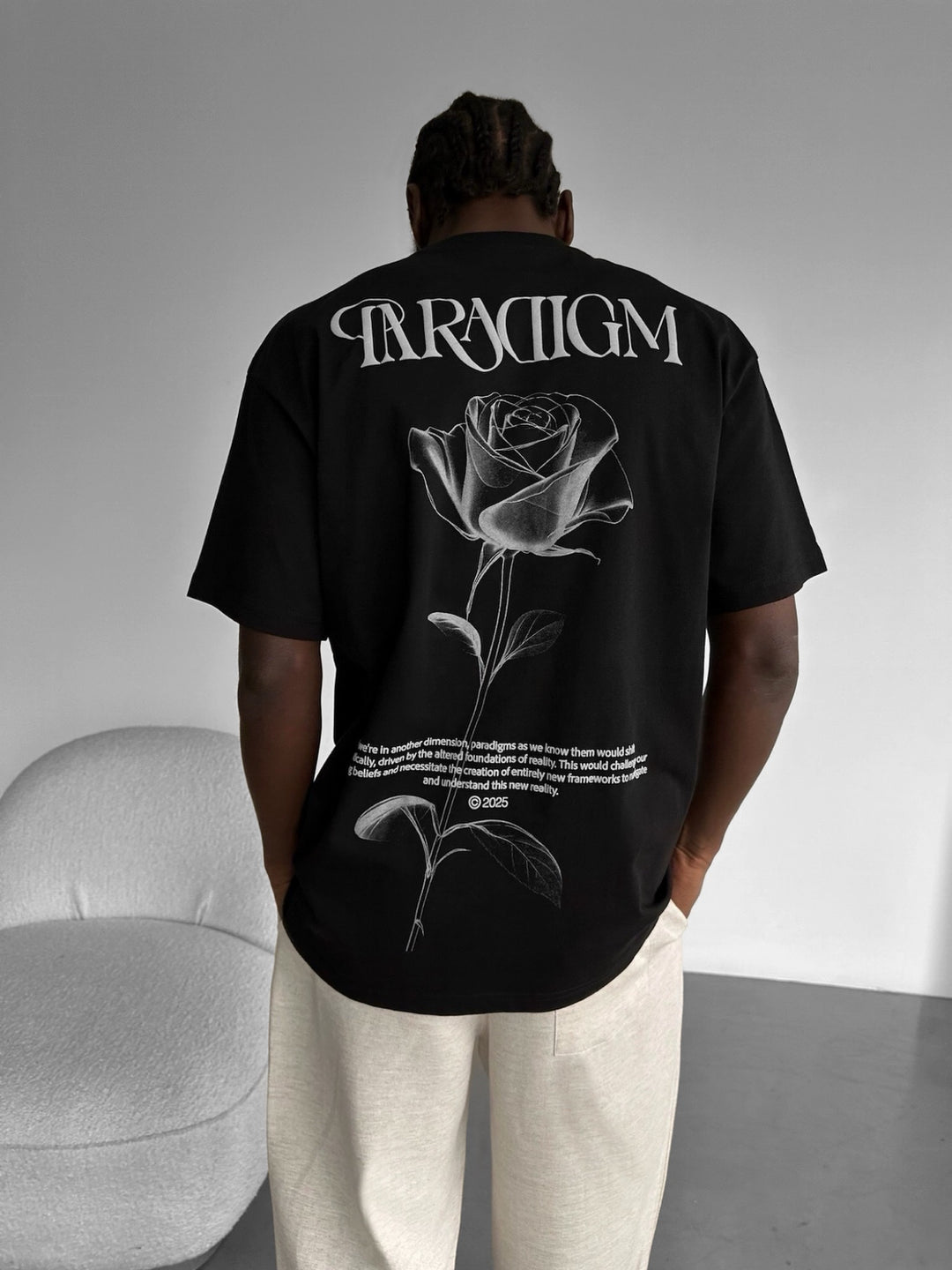 Oversize Paradigm T-Shirt - Black and Grey