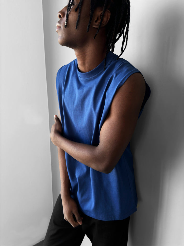 Oversize Basic Tanktop - Navy Peony