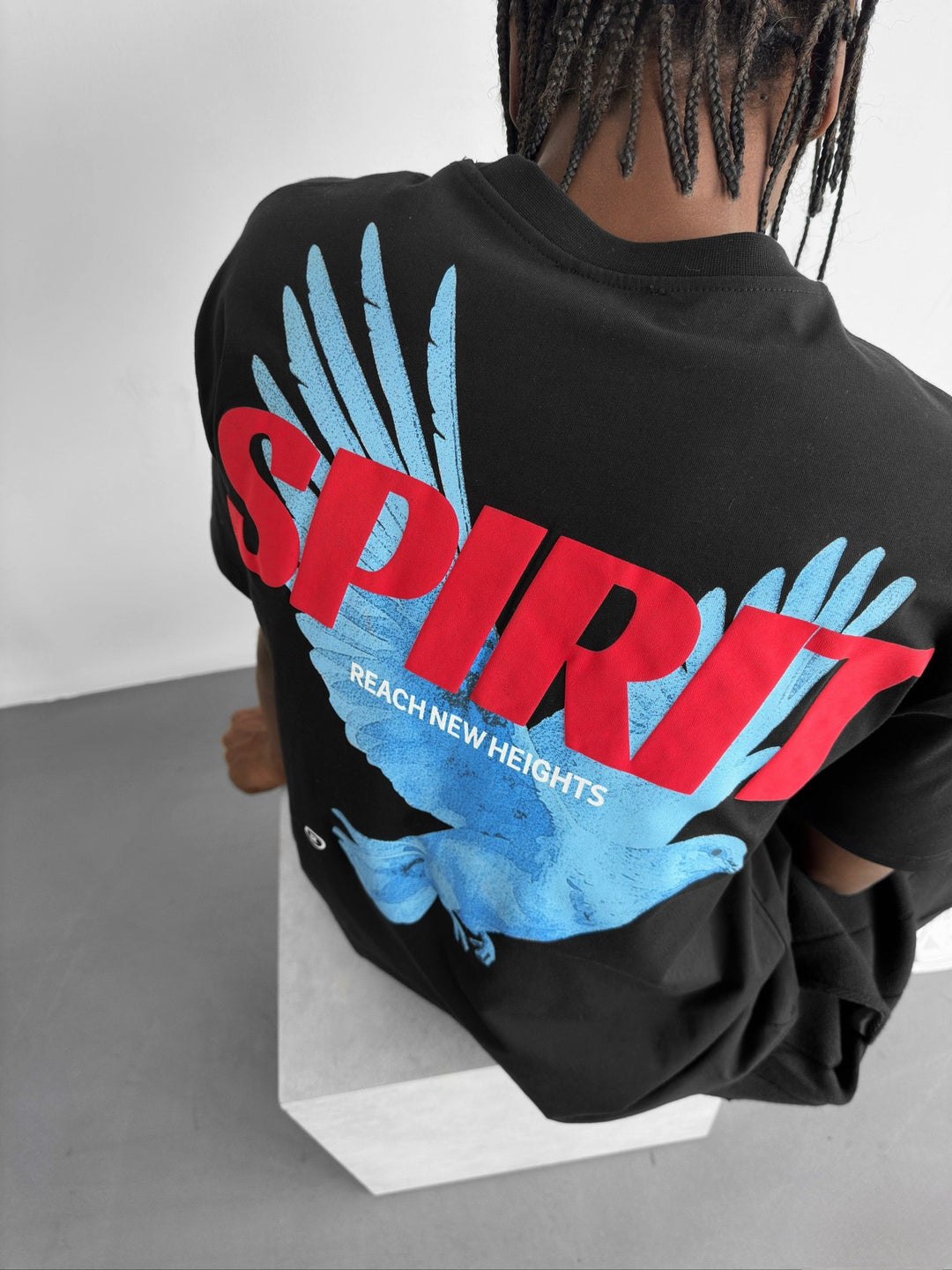Oversize Spirit T-Shirt - Black