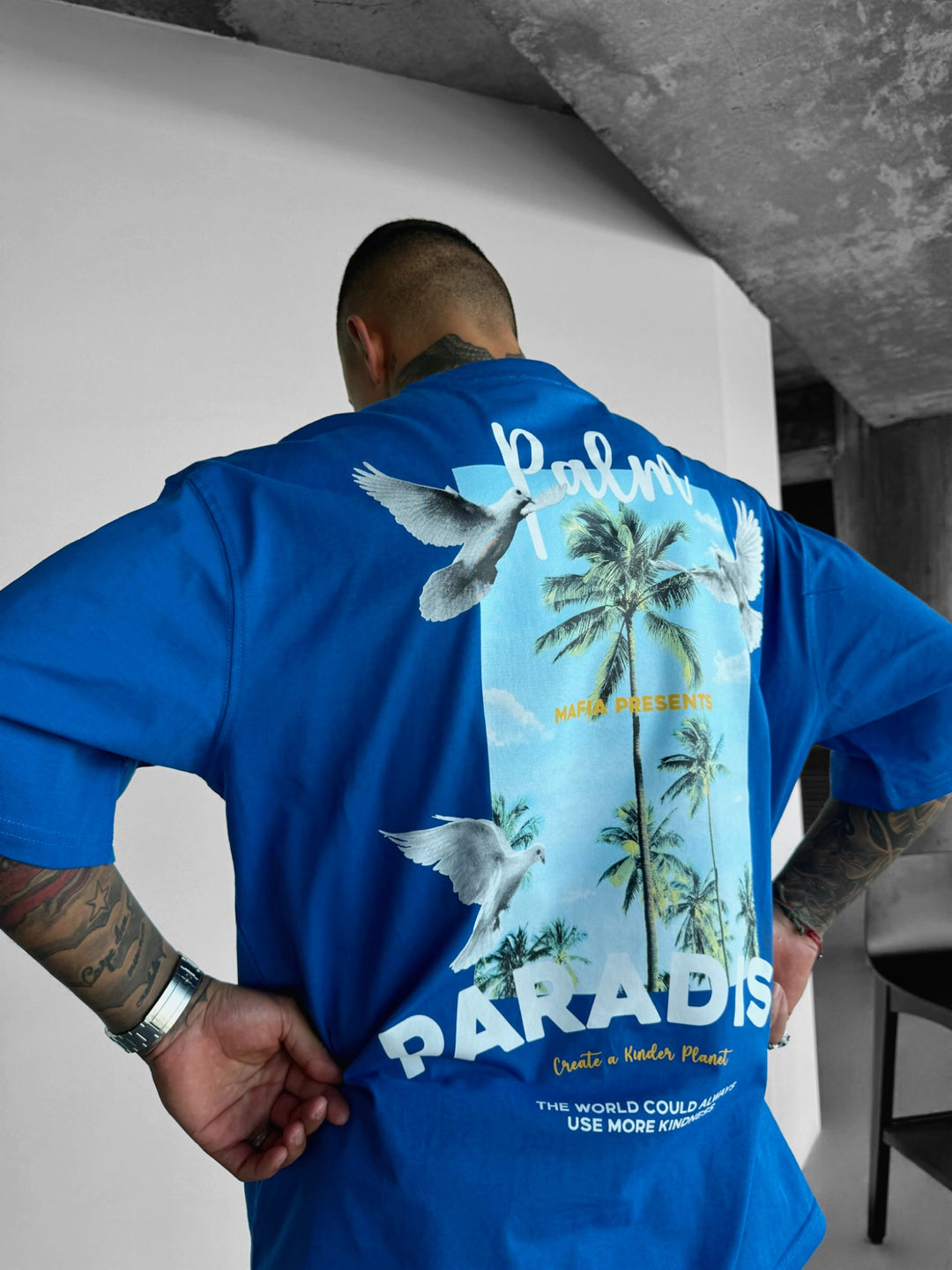 Oversize Palm Paradise T-shirt - Saks