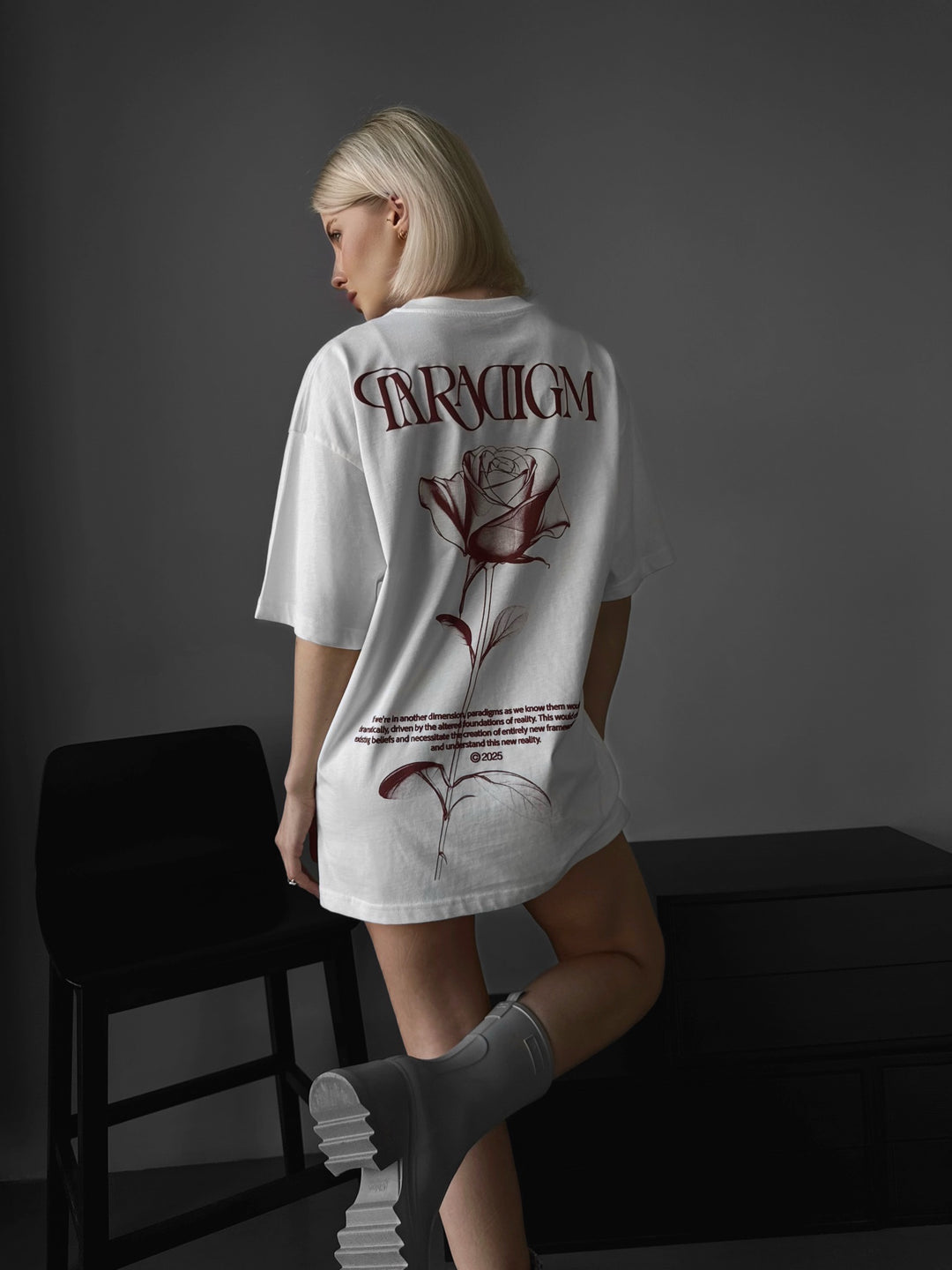 Oversize Paradigm T-Shirt - Ecru
