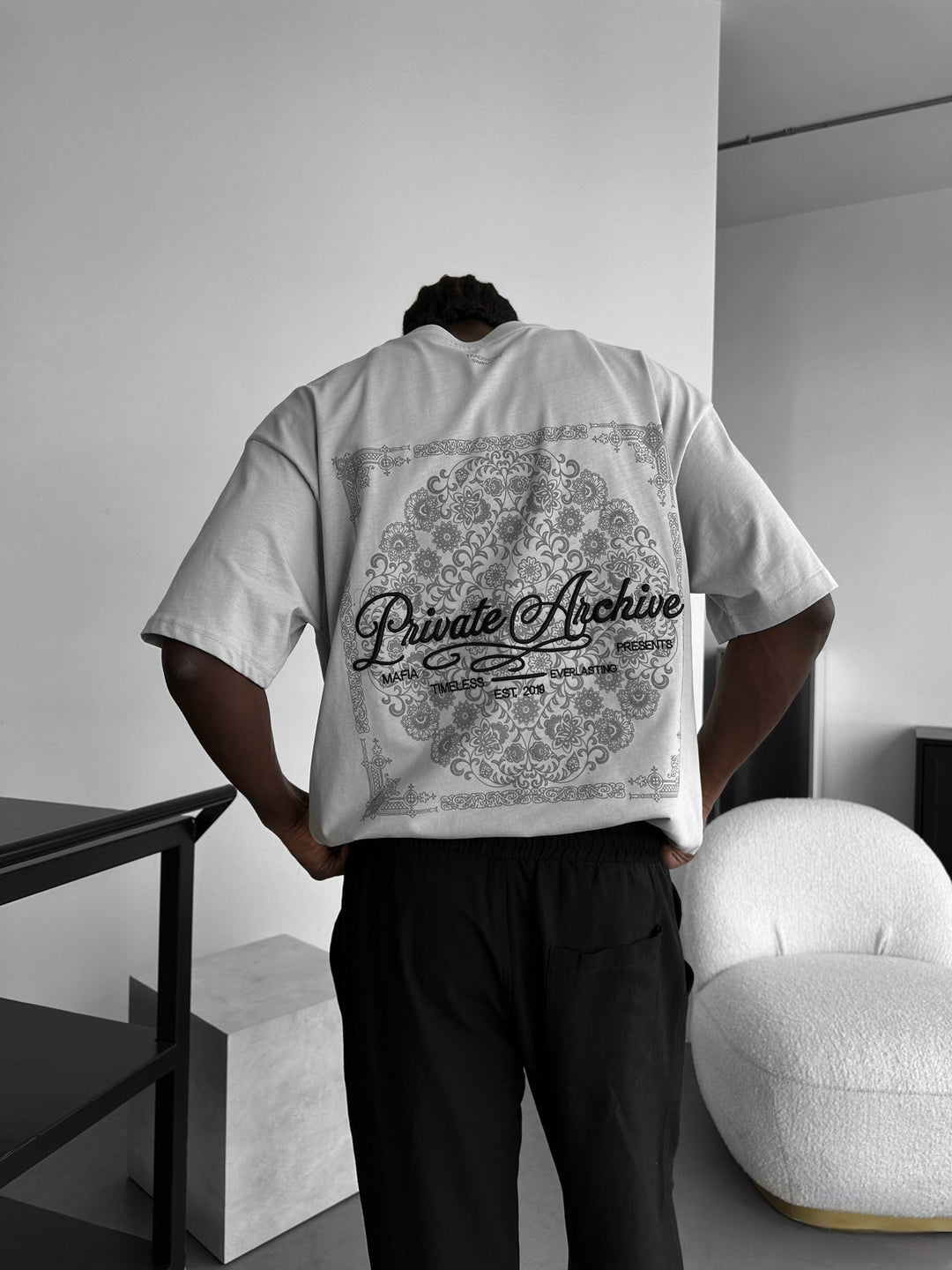 Oversize Private Archive T-Shirt - Grey