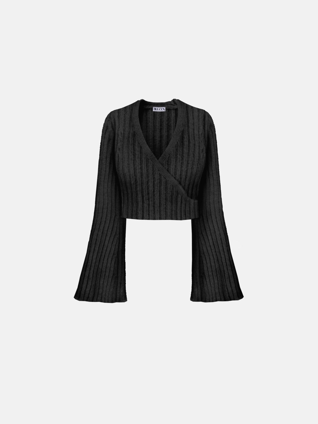 Tied Knit Top - Black