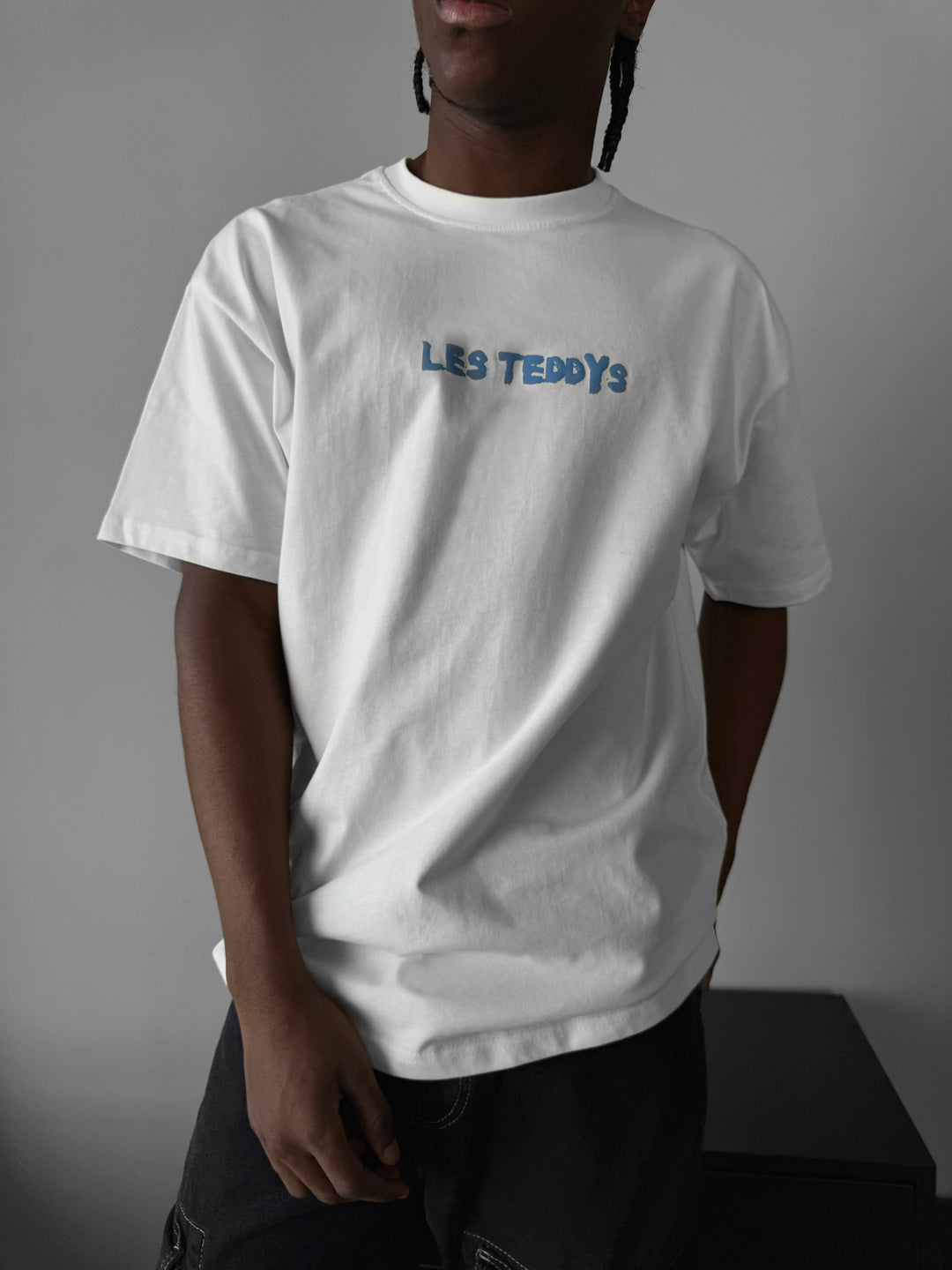 Oversize 'Les Teddys' T-Shirt - Ecru