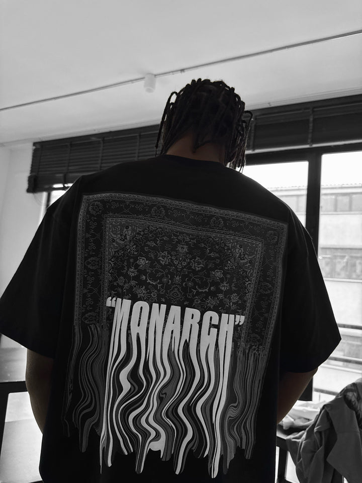 Oversize "Monarch" T-Shirt - Black and White