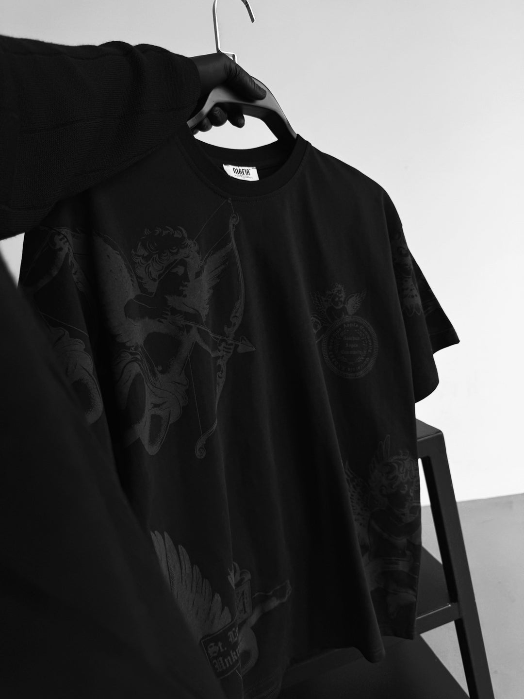 Oversize Guardian Angels T-Shirt - Black
