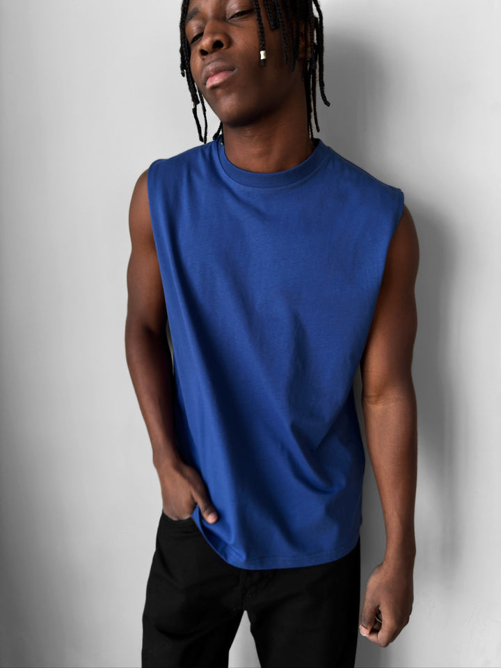 Oversize Basic Tanktop - Navy Peony
