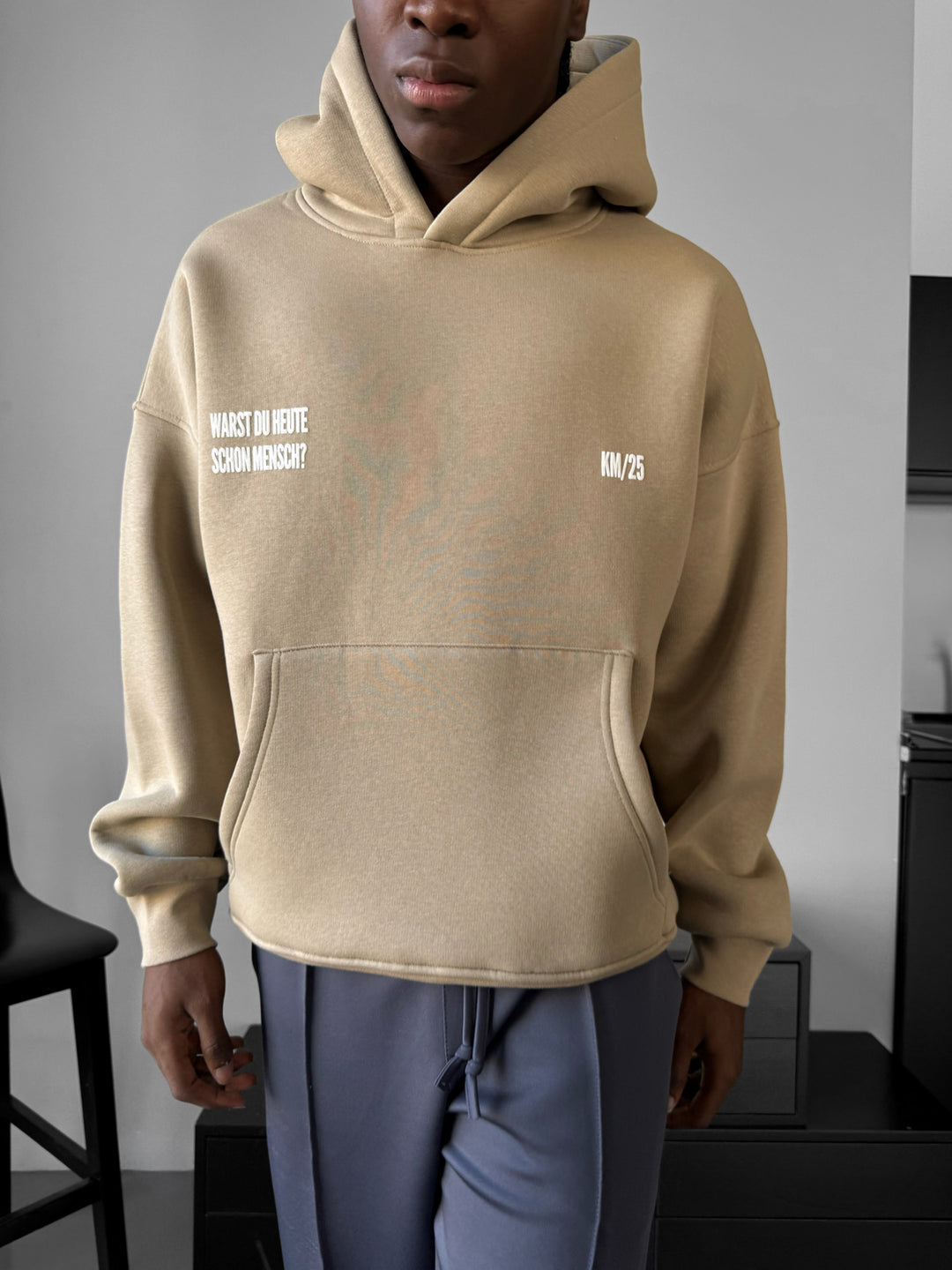 Oversize Mensch Hoodie - Simply Taupe
