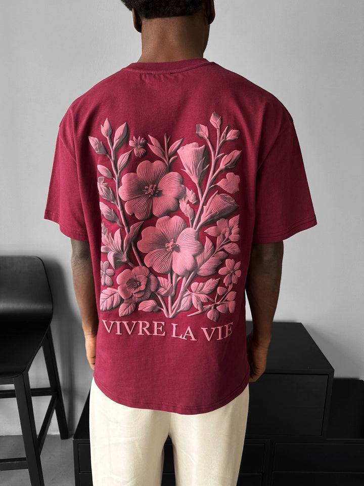 Oversize 'Vivre la Vie' T-Shirt - Port Royale