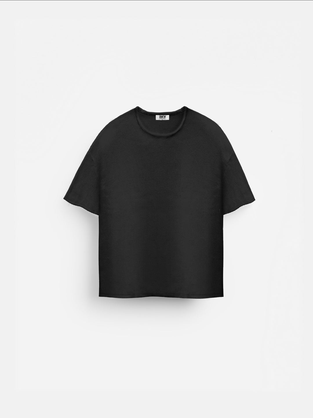Oversize Knit T-Shirt- Black