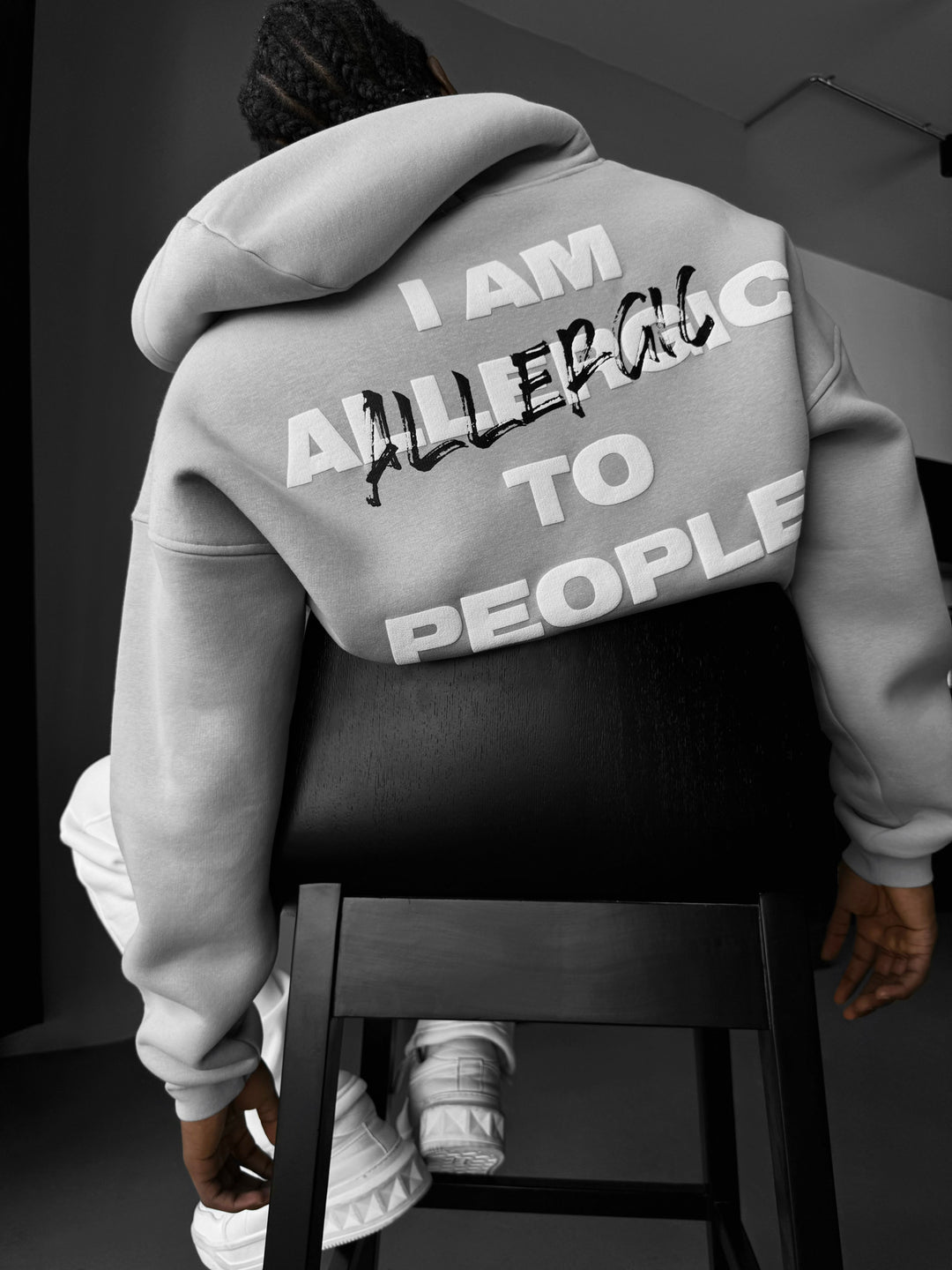 Oversize Allergic Hoodie - Grey