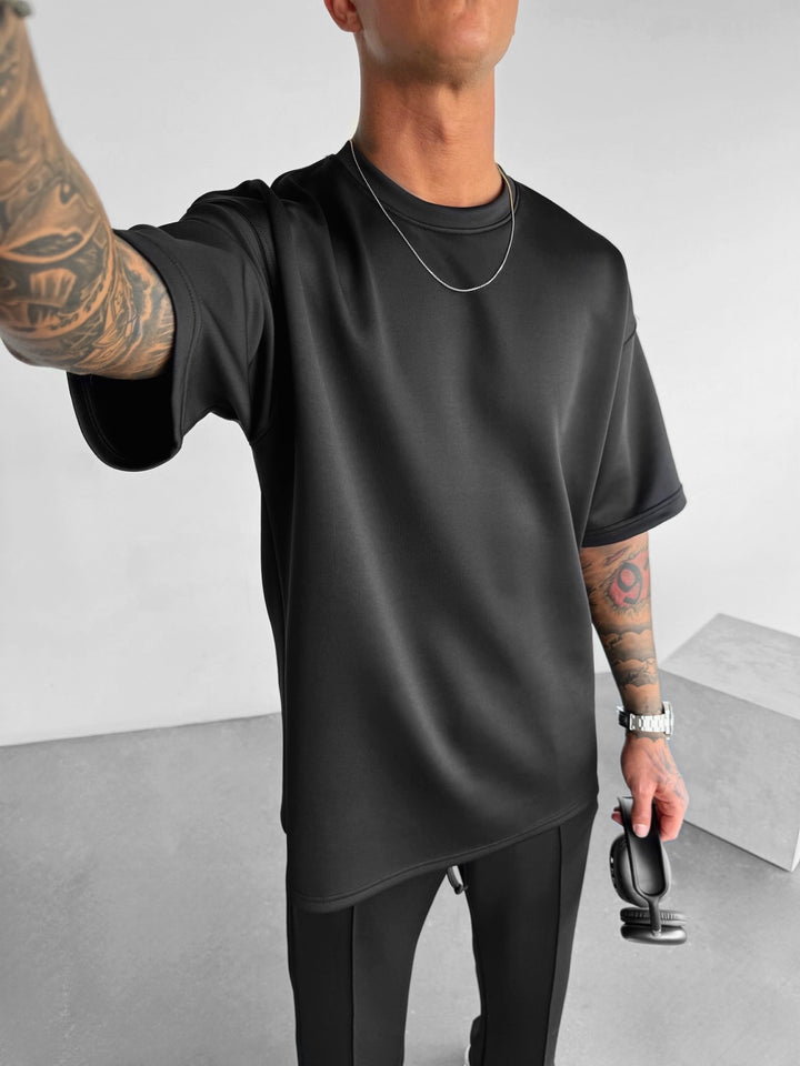 Regular Fit Diver T-shirt - Black