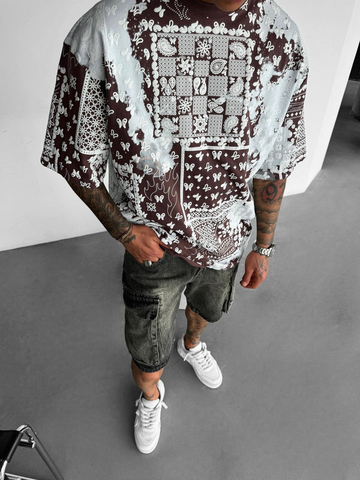 Oversize Carpet T-shirt - Brown