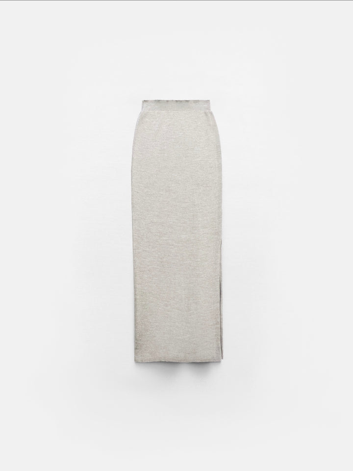 Maxi Knit Skirt - Cremé