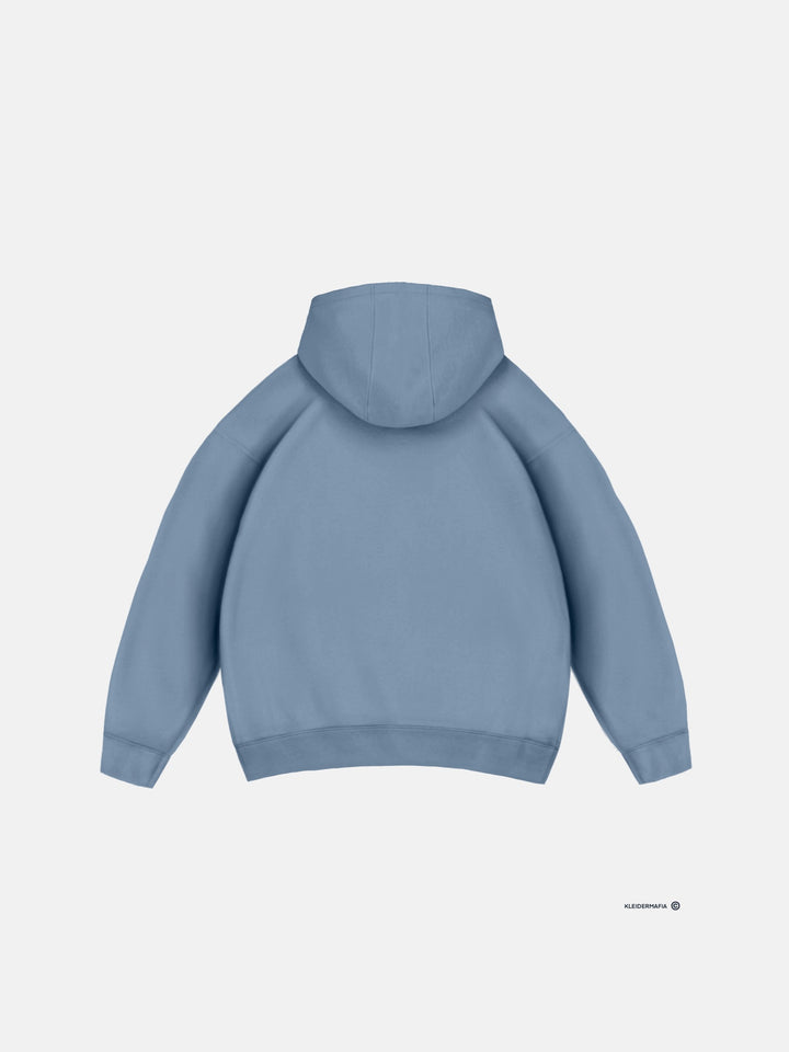Oversize Basic Hoodie - Faded Denim