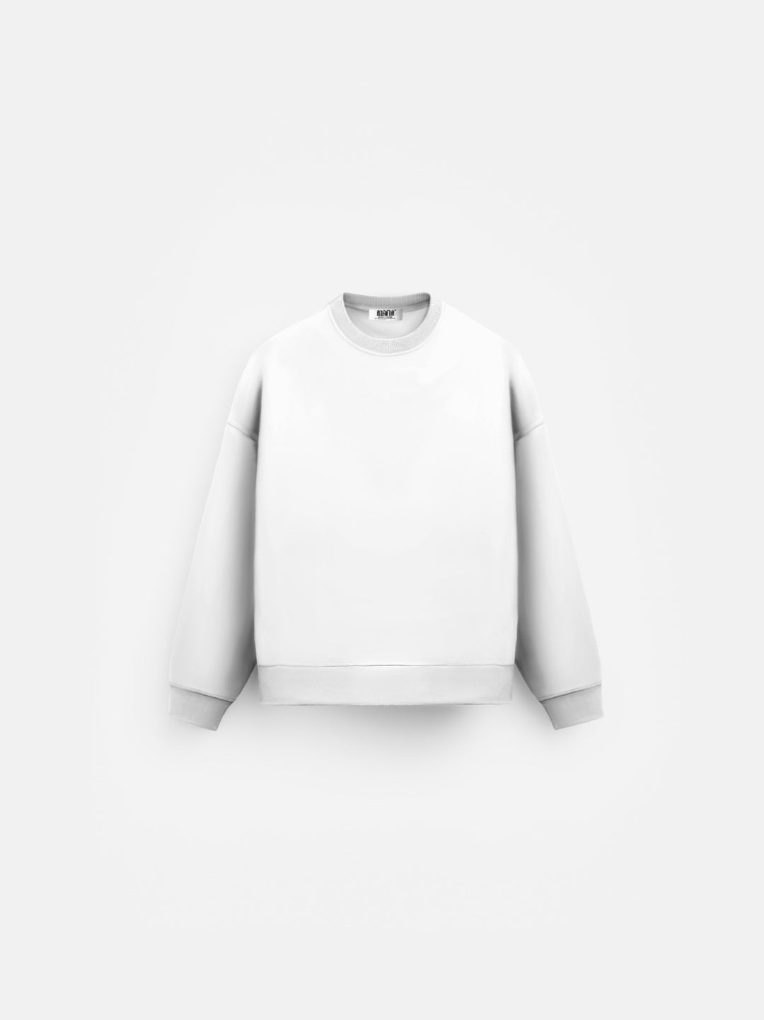 Oversize Basic Sweater - White