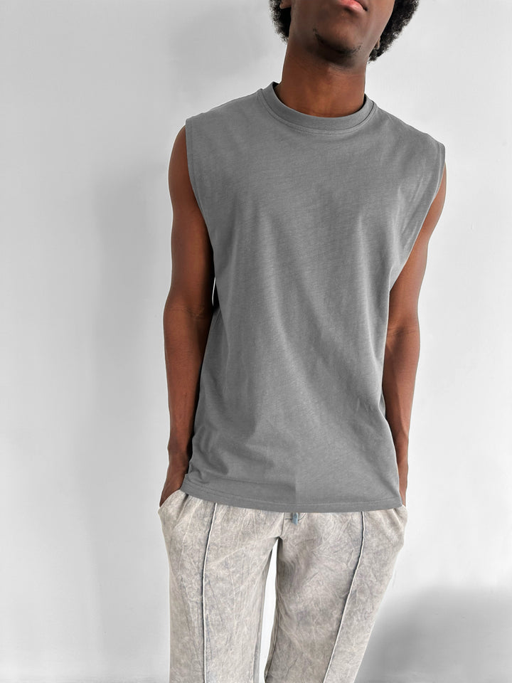 Oversize Basic Tanktop - Anthracite