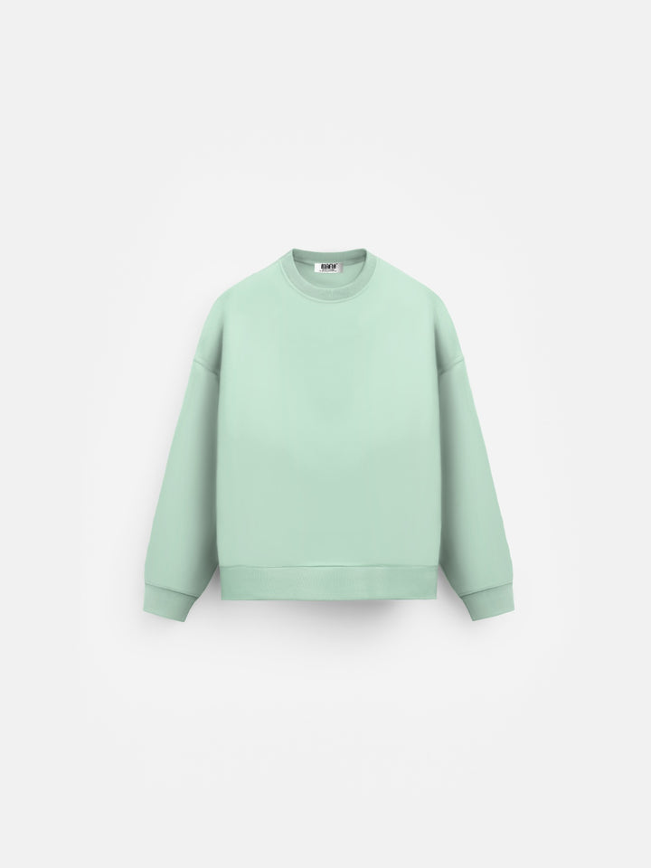 Oversize Basic Sweater - Misty Jade