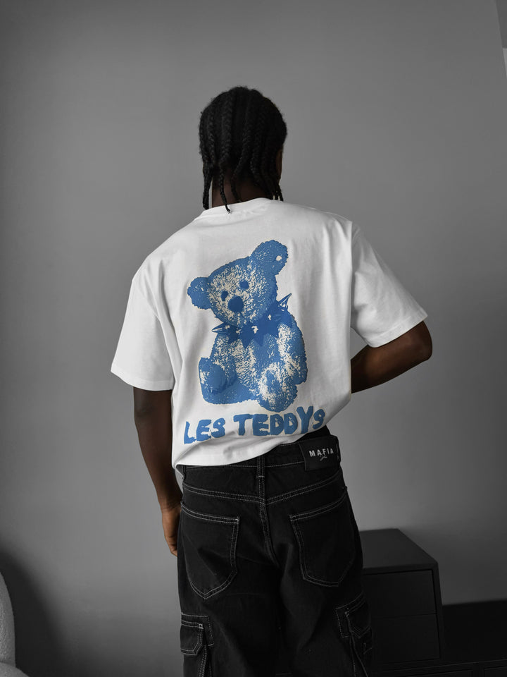 Oversize 'Les Teddys' T-Shirt - Ecru