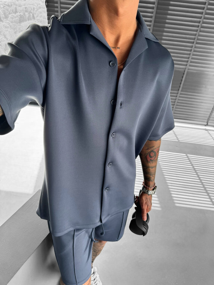 Oversize Diver Shirt - Anthracite