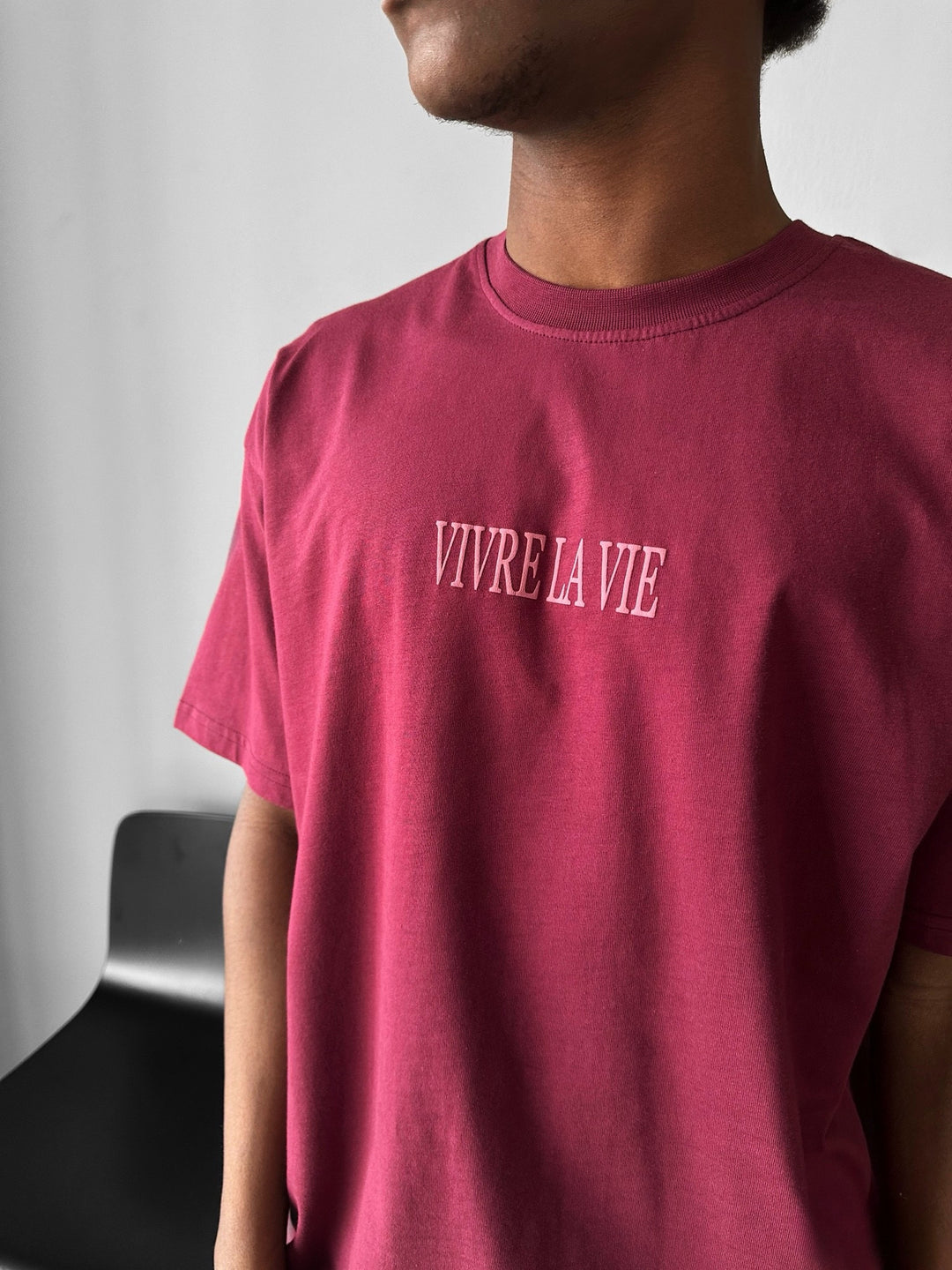 Oversize 'Vivre la Vie' T-Shirt - Port Royale