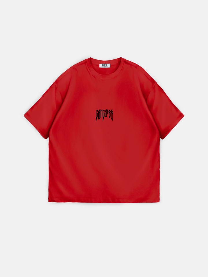 Oversize Gangster T-shirt - Red