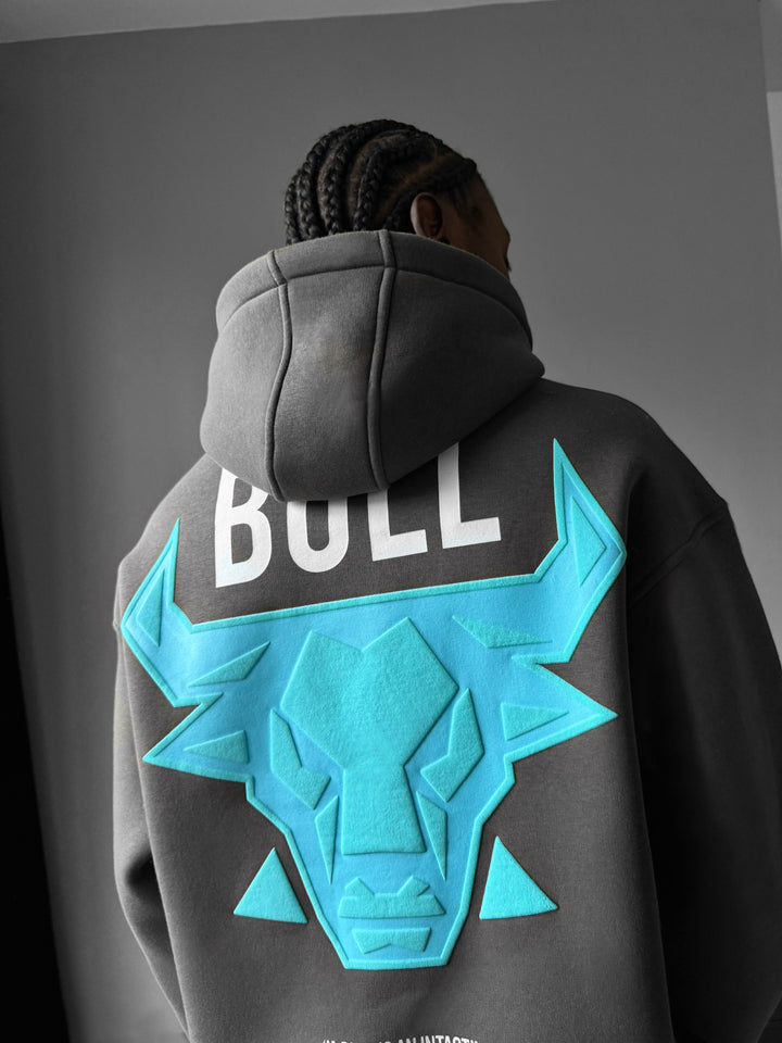 Oversize Bull Hoodie - Tornado Grey