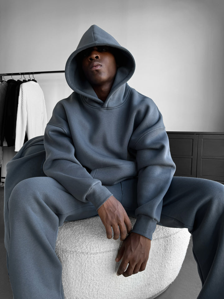 Oversize Basic Hoodie - Stormy Weather