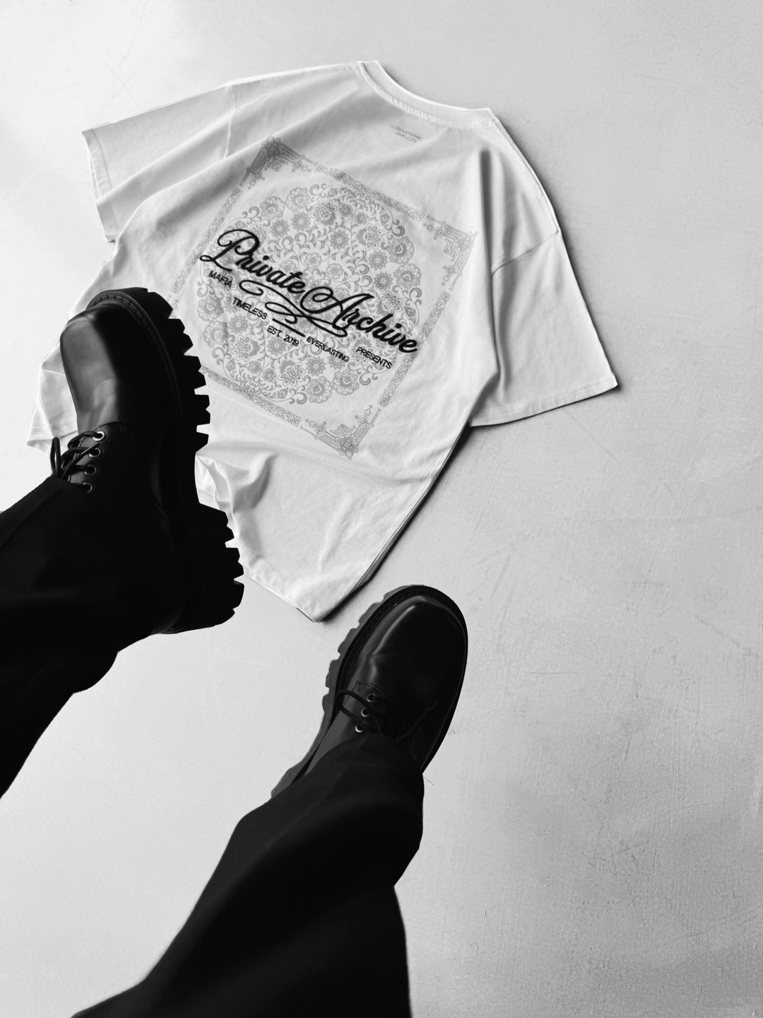 Oversize Private Archive T-Shirt - Ecru