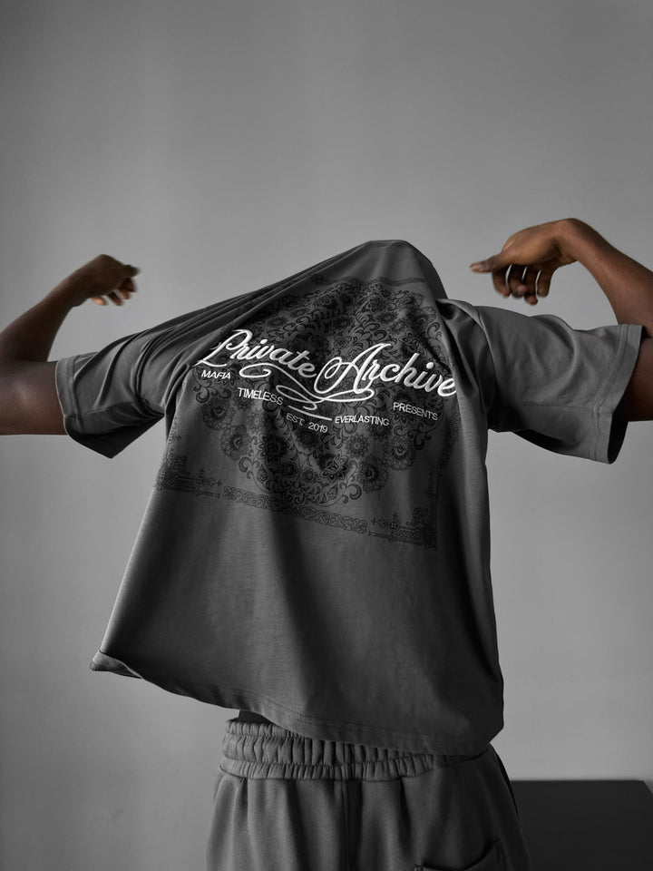 Oversize Private Archive T-Shirt - Anthracite