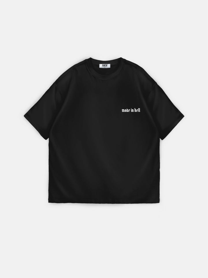 Oversize Made in Hell T-shirt - Black