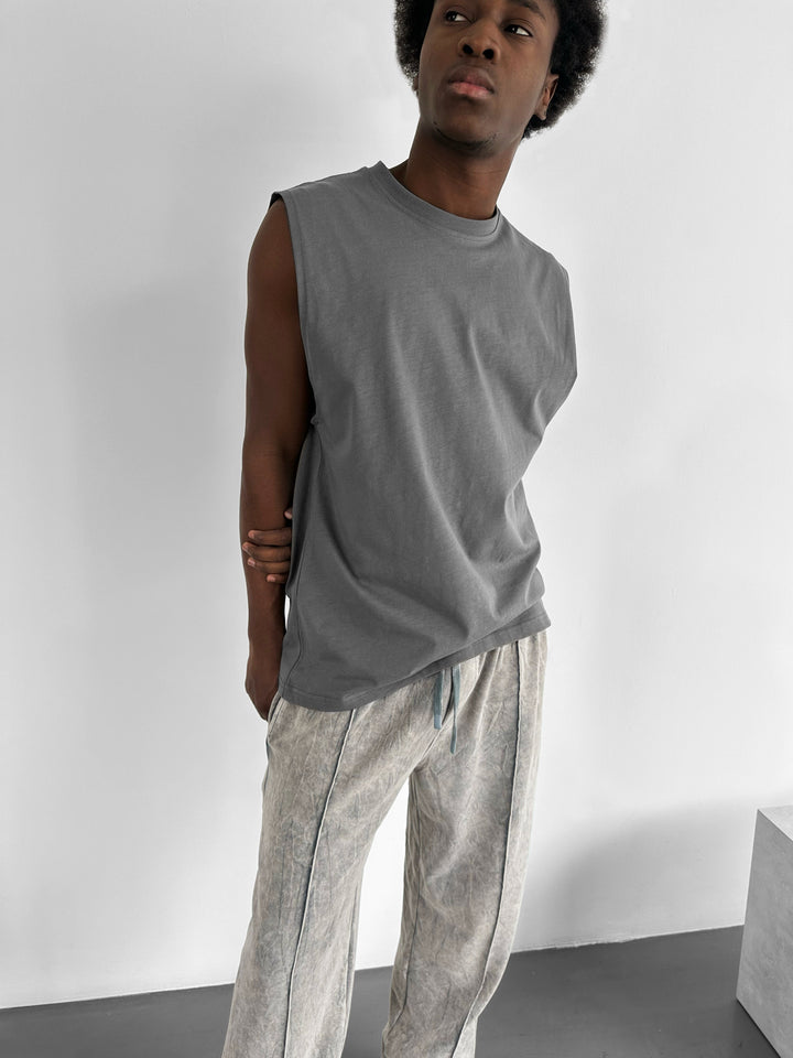Oversize Basic Tanktop - Anthracite