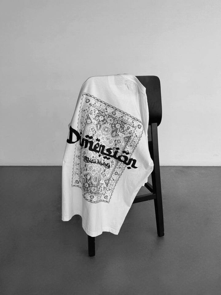 Oversize Dimenson T-shirt - Ecru and Black